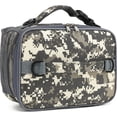 thumbnail image 1 of GYEUKHAM Kids Insulated Lunch Bag,Durable School Lunch Box with Shoulder Strap & Bottle Holder,Water-Resistant Thermal Cooler Tote for Boys & Girls,Digital Camo, 1 of 8