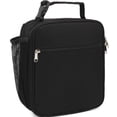 thumbnail image 1 of GYEUKHAM Kids Insulated Lunch Box, Mini Cooler Thermal Meal Bag with Buckle & Mesh Side Pocket, Back to School Tote for Girls & Boys,Black, 1 of 8