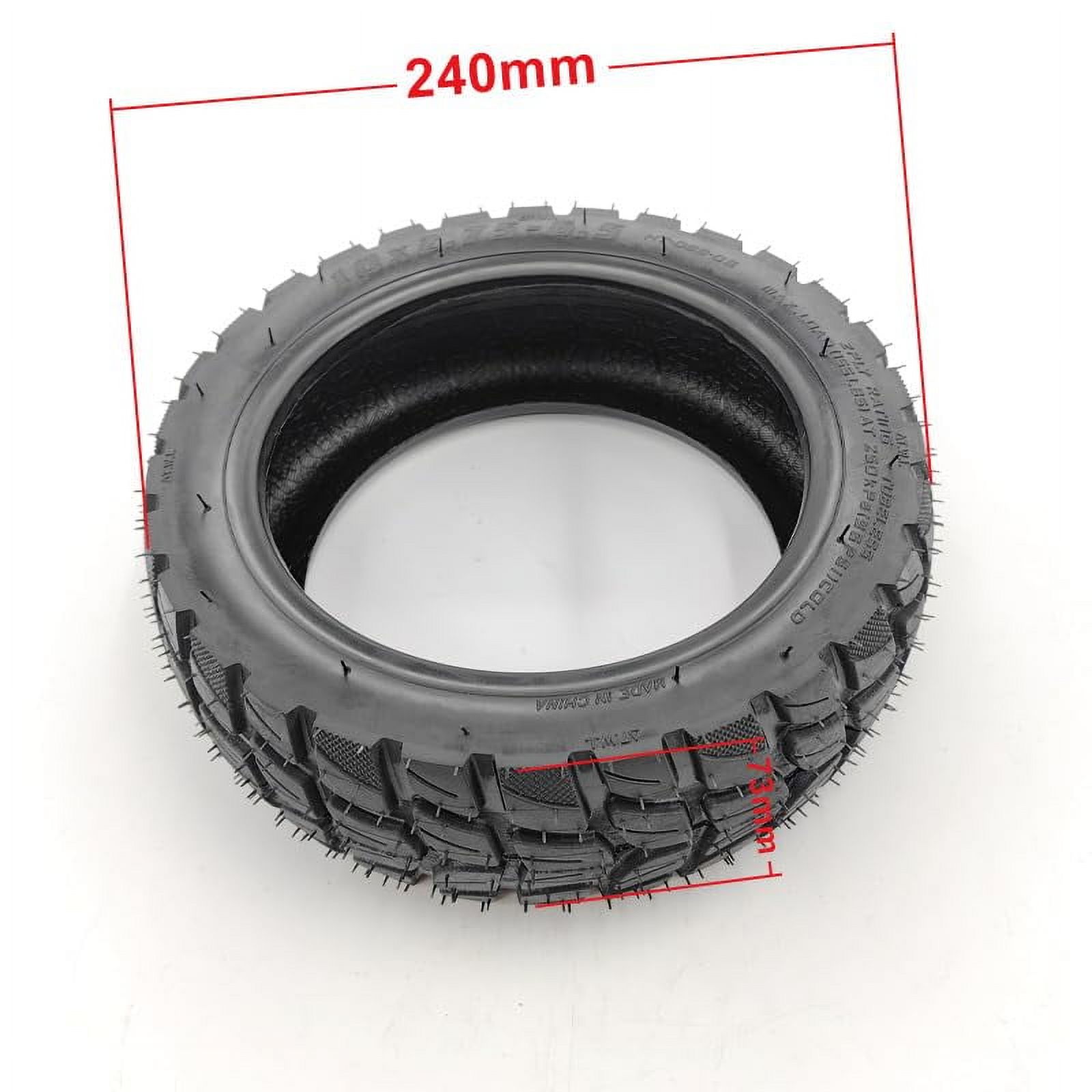 Pneumatico Tubeless Off-Road 10x2.75-6.5 Per Scooter Elettrici | Gomma Antiusura Per Speedway 5, Dualtron 3 | Nero