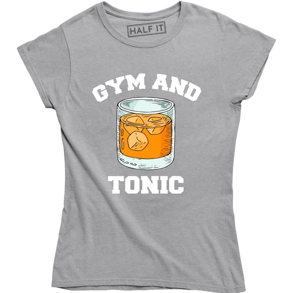GYM AND TONIC Power Powered Fruit Healthy Gym Party Club Fitness Mens T-Shirt