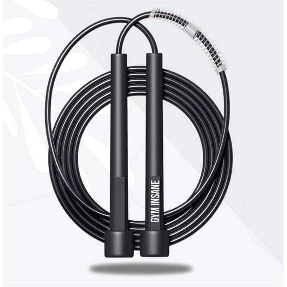 GYM INSANE Premium Heavy Duty Skipping Rope Men and Women kids Durable, Less Tangle Jump Rope for Fitness, Cardio, Weight Loss, and Full-Body Workouts Freestyle Jumping Rope (Sky Blue)