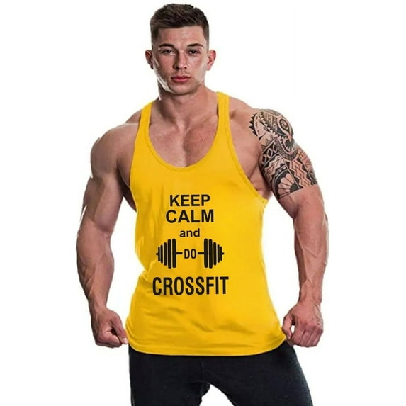 GYM VEST CROSSFIT YELLOW.M