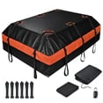 thumbnail image 1 of Rooftop Cargo Carrier, 21 Cubic Feet Roof Rack Cargo Carrier, Waterproof Car Top Luggage Bag with 6 Door Hooks, 10 Straps & Anti-Slip Mat for All Cars with/Without Rack, 1 of 11