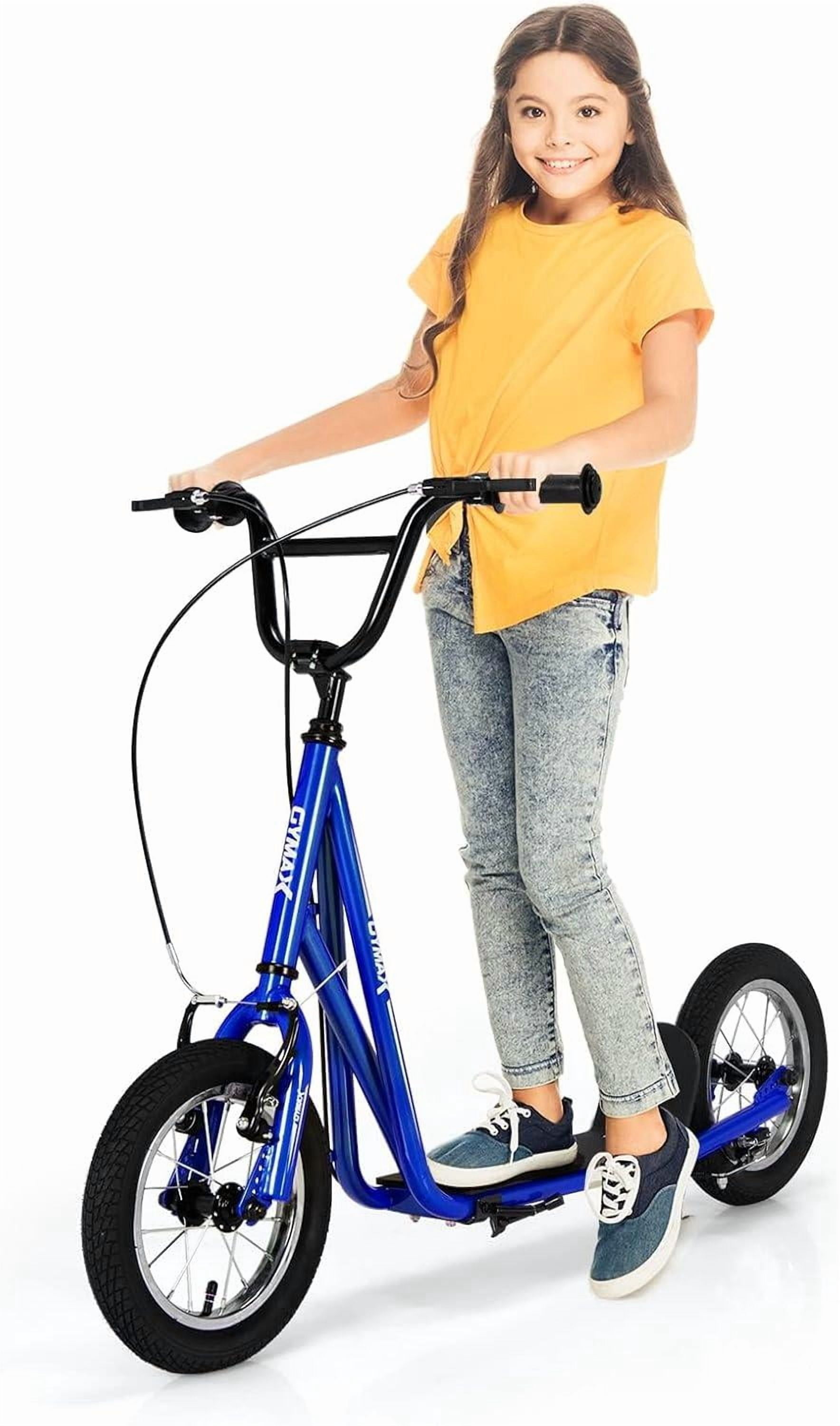 GYMAX Scooter, Kids & Adults Off-Road Scooter with 12" Inflatable ...