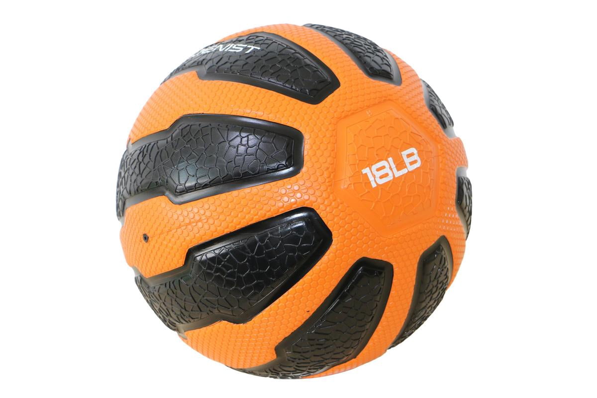 GYMENIST Rubber Medicine Ball with Textured Grip, Available in 9 Sizes