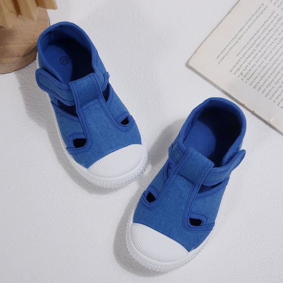 GYMEPIC Boy Sneakers Canvas Walking Shoes Rubber Sole Kids Casual Play
