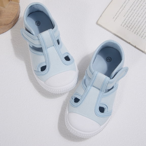 GYMEPIC Boy Sneakers Canvas Walking Shoes Rubber Sole Kids Casual Play