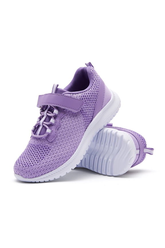 Kids Sneakers Boys and Girls Athletic Shoes Lightweight Hook and Loop Kids Walking Shoes