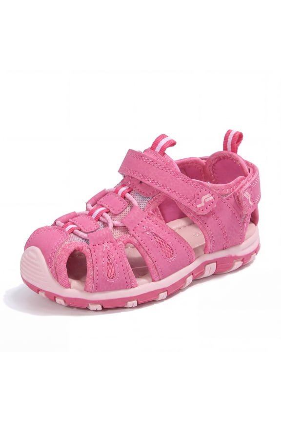 Girl Sandals Outdoor Beach Shoes Protective TPR Sole Kids Summer Camp