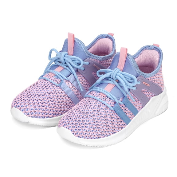 GYMEPIC Girls Sneakers Running Shoes Kids Mesh Lightweight Lace Up School Sports