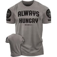 thumbnail image 1 of Gymish Always Hungry Men’s Workout T-Shirt – Funny Lifting Gym Tee, Athletic Fitness Shirt for Men, 1 of 5