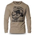 thumbnail image 1 of GYMISH "Biceps In Your Way" Lightweight Long Sleeve Hooded T-Shirt for Men – Funny Gym Hoodie, Bodybuilding & Workout Shirt, 1 of 4