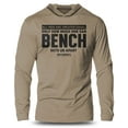 thumbnail image 1 of GYMISH CREATED EQUAL BENCH Lightweight Long Sleeve Hooded T-Shirt for Men – Funny Gym Hoodie, Workout Shirt for Bench Press & Fitness Lovers, 1 of 4
