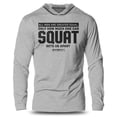 thumbnail image 1 of GYMISH CREATED EQUAL SQUAT Lightweight Long Sleeve Hooded T-Shirt for Men – Funny Gym Hoodie, Workout Shirt for Squat Day & Fitness Enthusiasts, 1 of 4