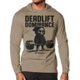 thumbnail image 1 of GYMISH Deadlift Dominance Lightweight Long Sleeve Hooded T-Shirt for Men – Funny Gym Hoodie, Powerlifting & Strength Training Shirt, 1 of 4