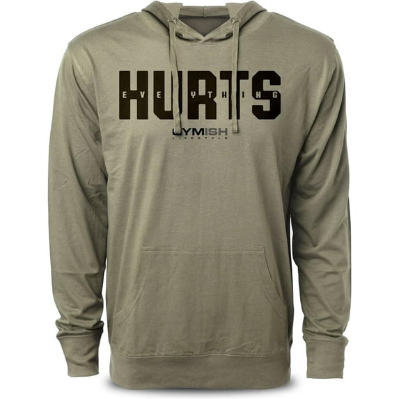 GYMISH Everything Hurts Workout Shirt for Men Funny Gym Lifting Motivational Sayings