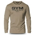 thumbnail image 1 of GYMISH Gym Therapy Lightweight Long Sleeve Hooded T-Shirt for Men – Funny Workout Hoodie, Athletic Gym Shirt for Fitness and Recovery, 1 of 4