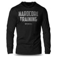 thumbnail image 1 of GYMISH HARDCORE TRAINING Lightweight Long Sleeve Hooded T-Shirt for Men – Athletic Gym Hoodie, Workout Shirt for Bodybuilding & Fitness, 1 of 4