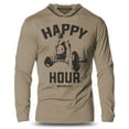 thumbnail image 1 of GYMISH Happy Hour Lightweight Long Sleeve Hooded T-Shirt for Men – Funny Workout Hoodie, Gym Apparel for Lifters, 1 of 4