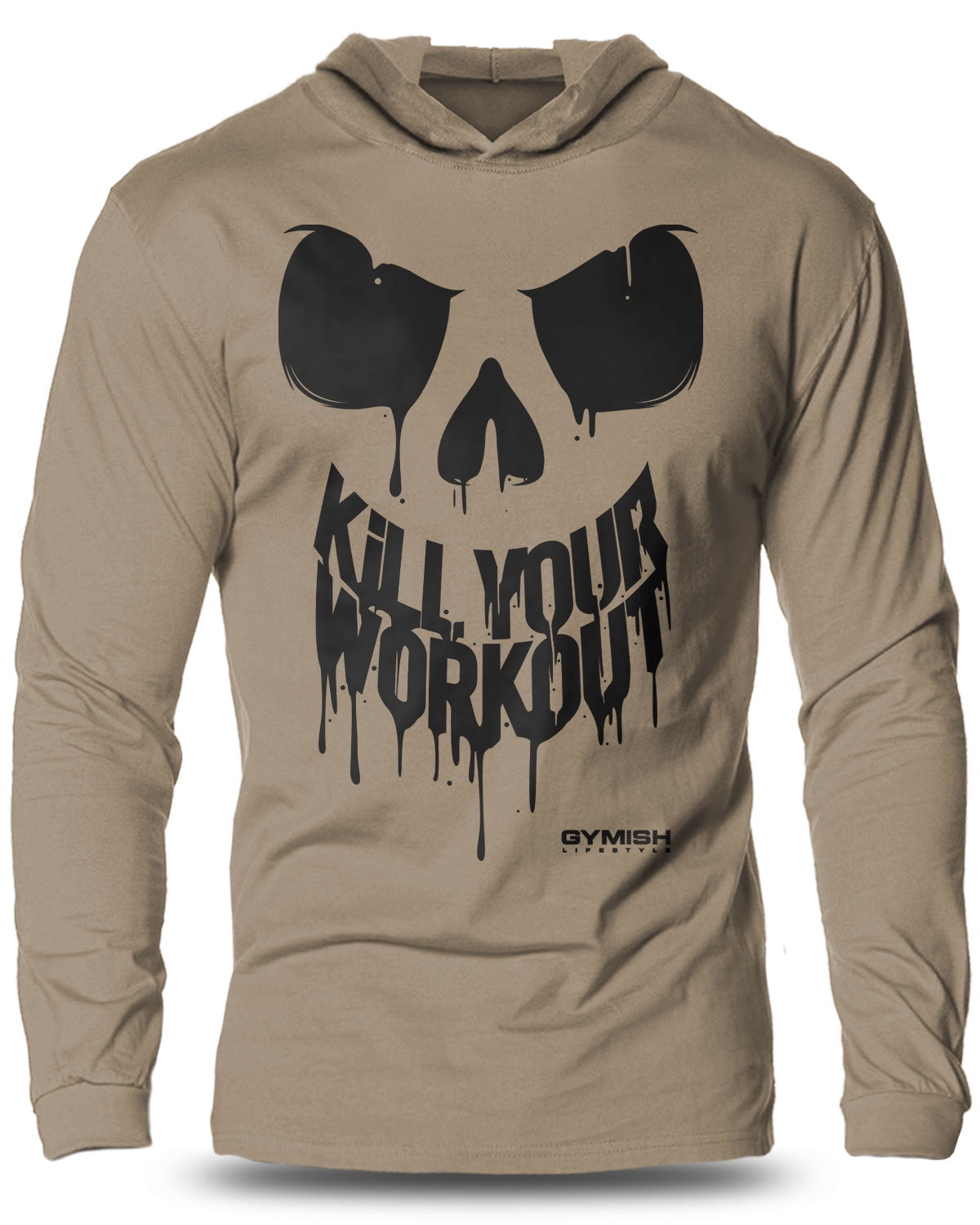 Long sleeve hooded workout shirt hotsell