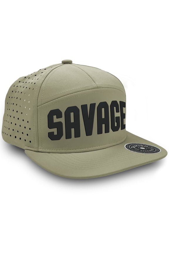 Lifestyle Savage Men's Workout Hat with Laser-Vented Design in Various Colors