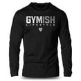 thumbnail image 1 of GYMISH Lifestyle V2 – New Large Print Lightweight Long Sleeve Hooded T-Shirt for Men | Athletic Gym Hoodie, Workout Shirt, 1 of 4