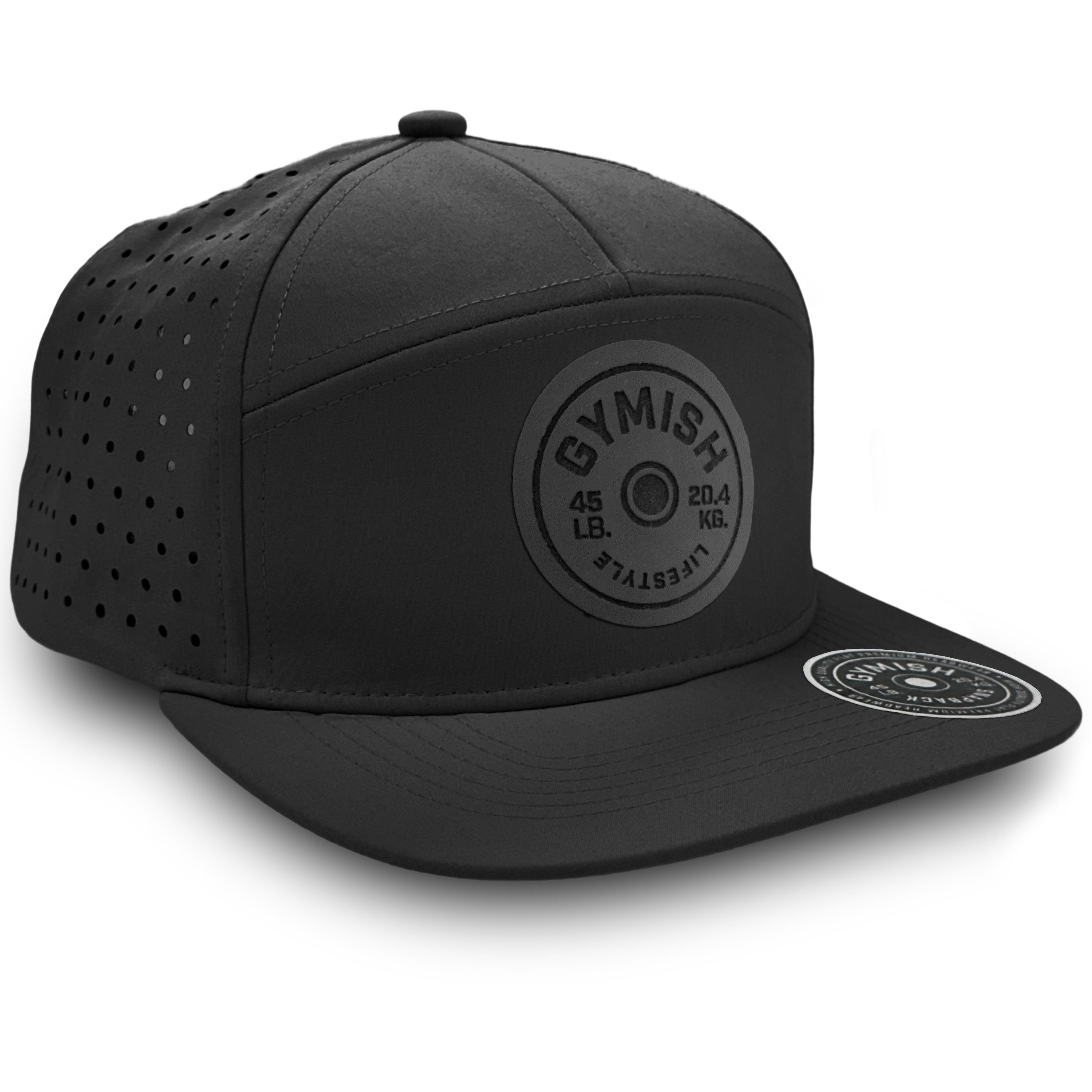 GYMISH Lifestyle Weightplate Men's Workout Hat with Laser-Vented Design in Various Colors