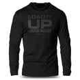 thumbnail image 1 of GYMISH Load It Up Lightweight Long Sleeve Hooded T-Shirt for Men – Motivational Gym Hoodie, Workout Shirt for Lifters & Athletesd It Up Lightweight Long Sleeve Hooded T-shirt for Men, 1 of 4