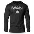 thumbnail image 1 of GYMISH Man On A Mission Lightweight Long Sleeve Hooded T-Shirt for Men – Motivational Gym Hoodie, Workout Shirt for Athletes & Lifters, 1 of 4