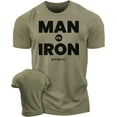 thumbnail image 1 of GYMISH Man Vs. Iron Workout T-Shirt for Men, Funny Gym Shirt, Lifting Tee, Deadlift T-Shirt, Men's Gym Shirts, Workout Tops, Powerlifting & Bodybuilding Tee, 1 of 5