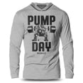 thumbnail image 1 of GYMISH Pump Day Lightweight Long Sleeve Hooded T-Shirt for Men – Funny Workout Hoodie, Athletic Gym Shirt for Bodybuilders & Lifters, 1 of 4