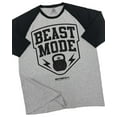 thumbnail image 1 of GYMISH RAGLAN Beast Mode Workout Gym T-Shirt – Funny Gym Shirt for Men, Men's Workout Tee, Fitness & Bodybuilding Gym Apparel, 1 of 6