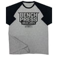 thumbnail image 1 of GYMISH RAGLAN Bench Press Workout Gym T-Shirt – Funny Gym Shirt for Men, Men's Bench Tee, Fitness & Bodybuilding Workout Apparel, 1 of 6