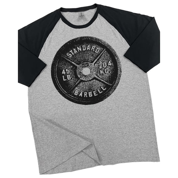 GYMISH RAGLAN Deadlift Workout Gym T-Shirt – Funny Gym Shirt for Men, Men's Weightlifting Tee, Bodybuilding & Fitness Apparel