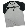 thumbnail image 1 of GYMISH RAGLAN Gymish Lifestyle Logo Workout Gym T-Shirt – Funny Gym Shirt for Men, Men's Fitness Tee, Bodybuilding & Weightlifting Apparel, 1 of 6