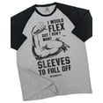 thumbnail image 1 of GYMISH RAGLAN I Would Flex Workout Gym T-Shirt – Funny Gym Shirt for Men, Men's Workout Tee, Fitness & Bodybuilding Gym Apparel, 1 of 6