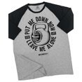 thumbnail image 1 of GYMISH RAGLAN Leave Me Alone Workout Gym T-Shirt – Funny Gym Shirt for Men, Men's Fitness Tee, Bodybuilding & Weightlifting Apparel, 1 of 6