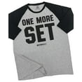 thumbnail image 1 of GYMISH RAGLAN One More Set Workout Gym T-Shirt – Funny Gym Shirt for Men, Men's Fitness Tee, Weightlifting & Bodybuilding Apparel, 1 of 6