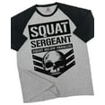 thumbnail image 1 of GYMISH RAGLAN Squat Sergeant Workout Gym T-Shirt – Funny Gym Shirt for Men, Weightlifting & Bodybuilding Tee, 1 of 6