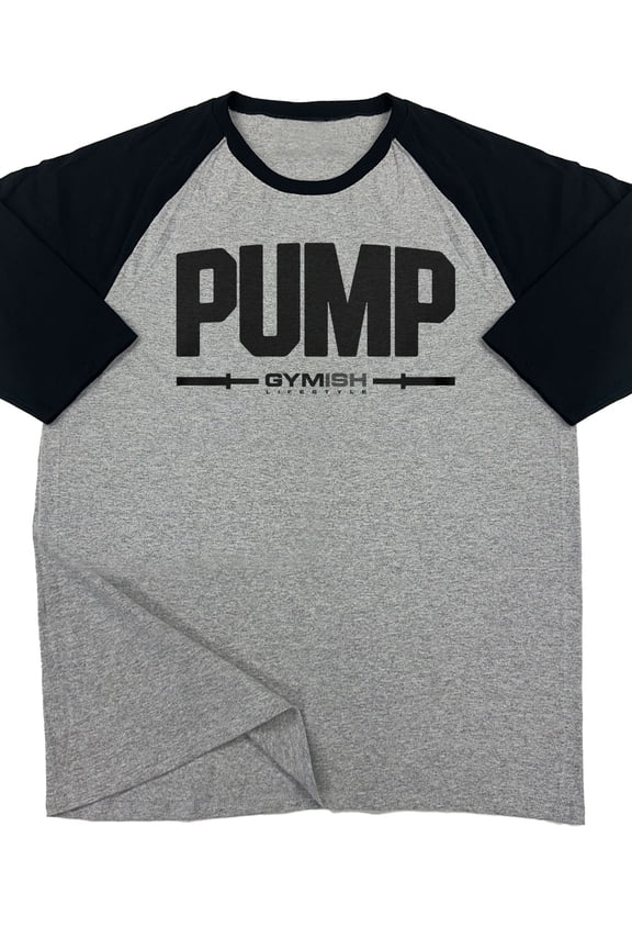 Raglan Pump Funny Workout Gym T-Shirt for Men