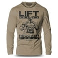 thumbnail image 1 of GYMISH Recover Fully Lightweight Long Sleeve Hooded T-Shirt for Men – Motivational Gym Hoodie, Fitness Recovery Shirt, 1 of 4