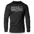 thumbnail image 1 of GYMISH Shock The World Lightweight Long Sleeve Hooded T-Shirt for Men – Motivational Gym Hoodie, Athletic Workout Shirt, 1 of 4