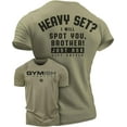 thumbnail image 1 of GYMISH Spotter Workout T-Shirt for Men, Funny Gym Shirts, Lifting T-Shirt, Deadlift Tee, Men's Gym Shirt, Workout Tops, Powerlifting & Bodybuilding Tee, 1 of 5