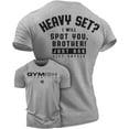 thumbnail image 1 of GYMISH Spotter Workout T-Shirt for Men, Funny Gym Shirts, Lifting T-Shirt, Deadlift Tee, Men's Gym Shirt, Workout Tops, Powerlifting & Bodybuilding Tee, 1 of 5