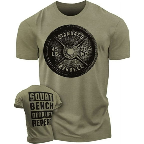 Gymish Squat Bench Deadlift Workout T-Shirt for Men – Funny Gym Shirt, Men's Gym T-Shirt, Lifting Shirt, Motivational Workout Tee, Gym Wear, Athletic Shirt, Powerlifting Shirt