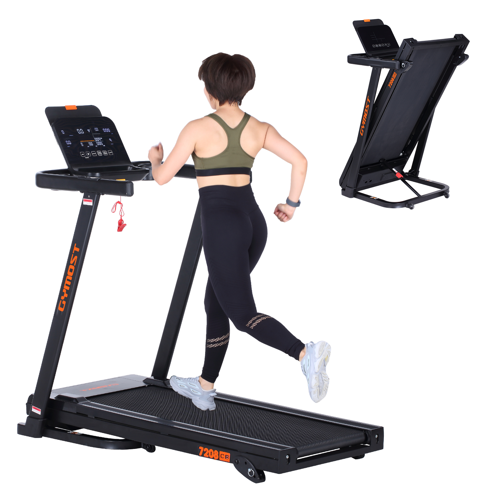 GYMOST Treadmill, 10MPH Folding Treadmill with 40 Program, BIM