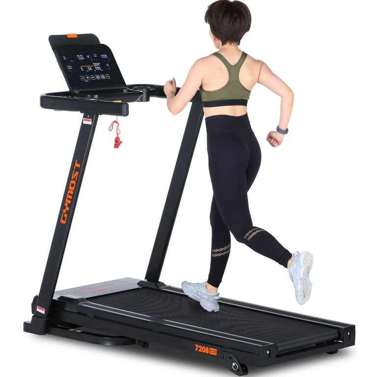 GYMOST Treadmill, 10MPH Folding Treadmill with 40 Programs, BIM Calculator  and Heart Rate Sensor, 2.5HP Incline Treadmill for Home Office Gym, 300lb