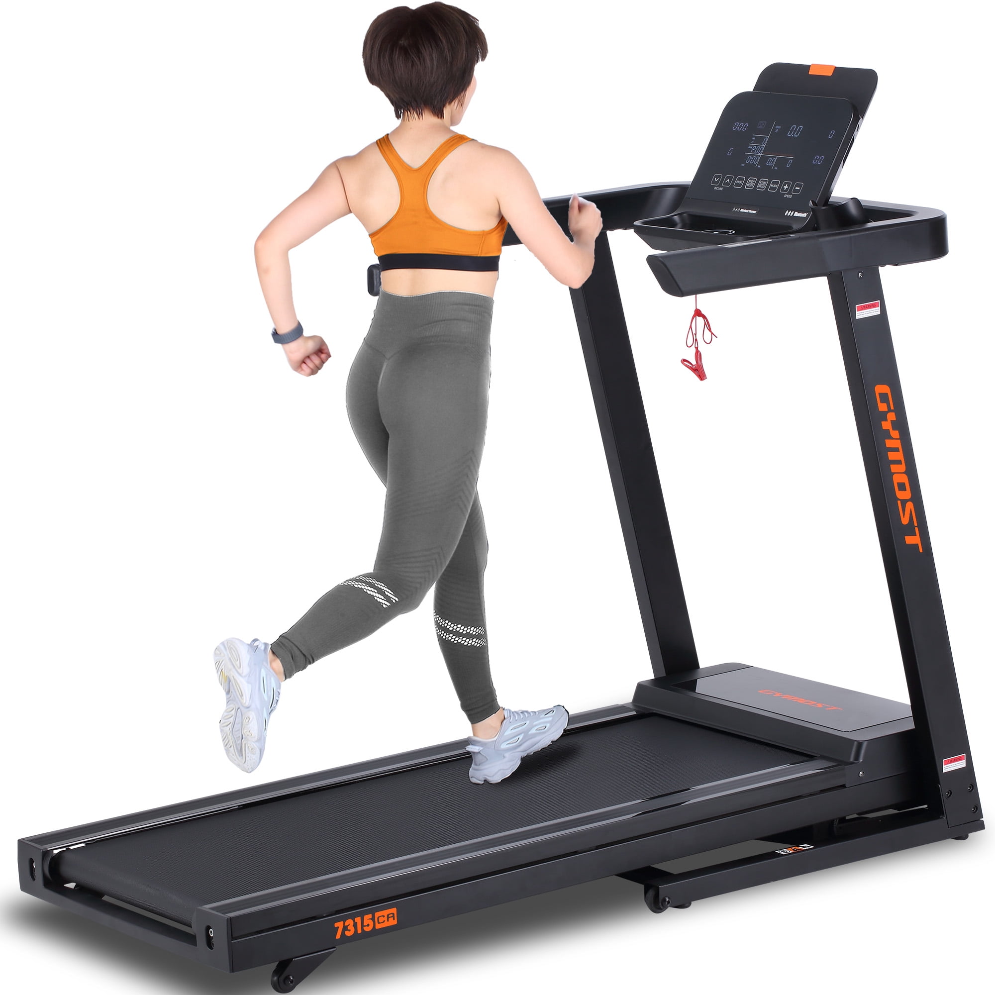 GYMOST Incline Treadmill for Home 3.0HP Folding Treadmill with 12 Level Incline Bluetooth 350lbs Weight Capacity in Kosovo at 1642 Rating 5