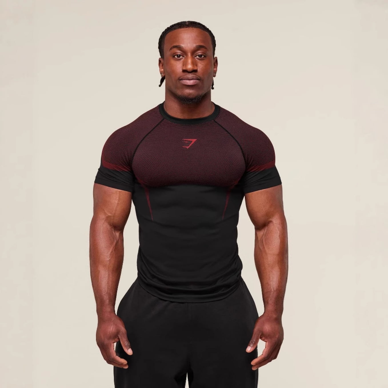 Gym Men Sportswear Athflex Men High-Neck Compression Sportswear