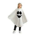 thumbnail image 1 of GYRATEDREAM 0-6T Toddler Kid Baby Girls Boys Halloween Costume White Ghost Cape Cloak Fancy Party Cosplay with Hat, 1 of 12